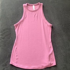 Lululemon Long Tank. Size 8. Ribbed. Purple/Pink in color.